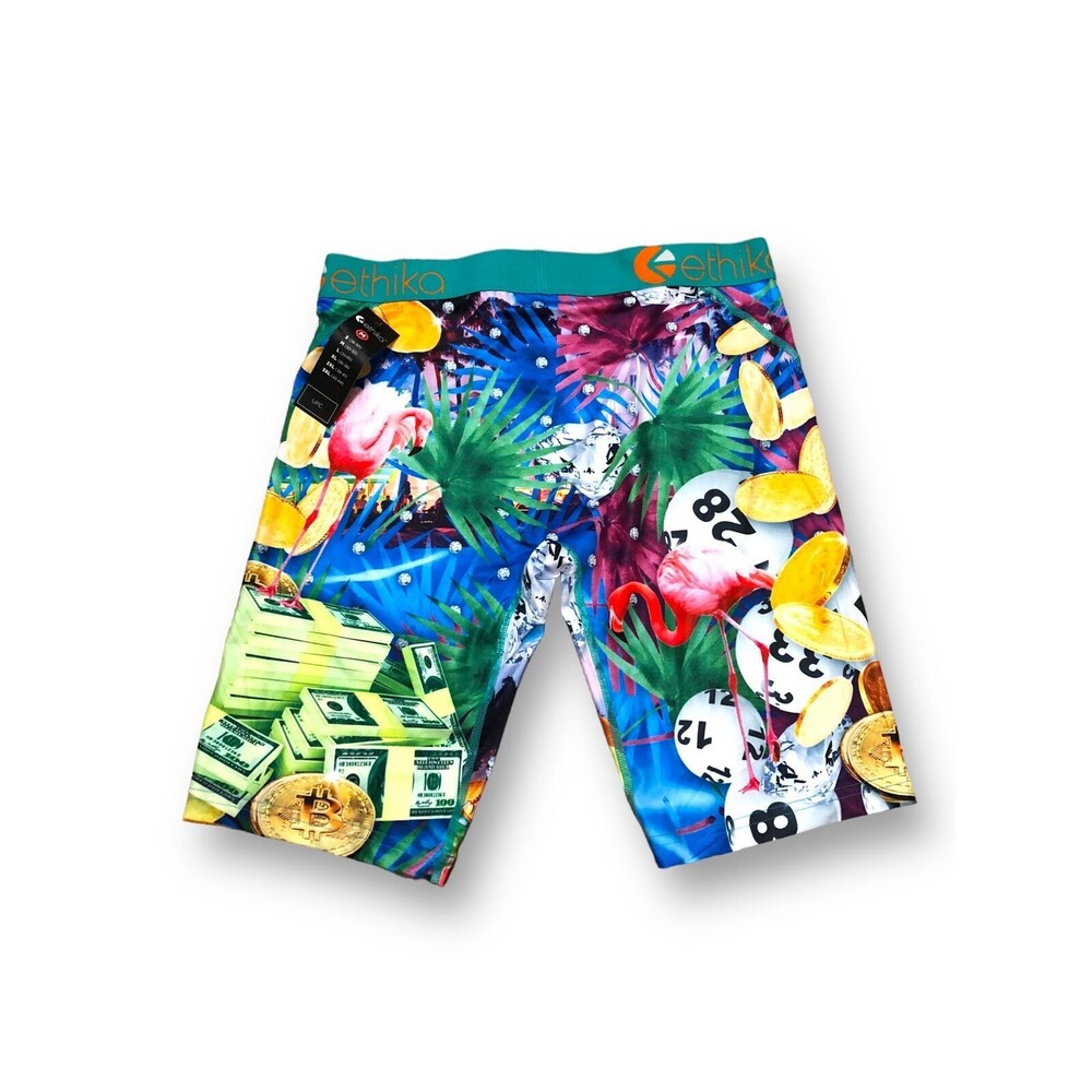 Ethika Men's "Money" Boxer Brief - Med